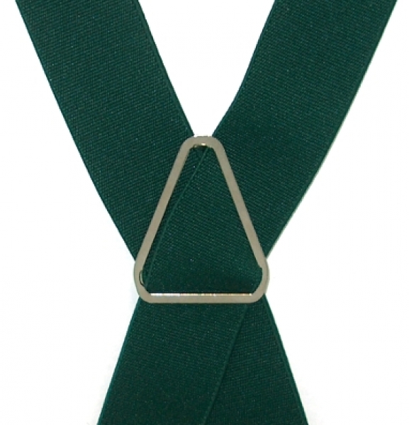 dunkelgrüner Hosenträger 2654 in X-Form