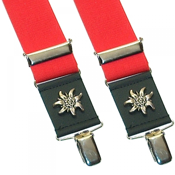 Hosenträger 2886 mit Edelweiß-Nieten