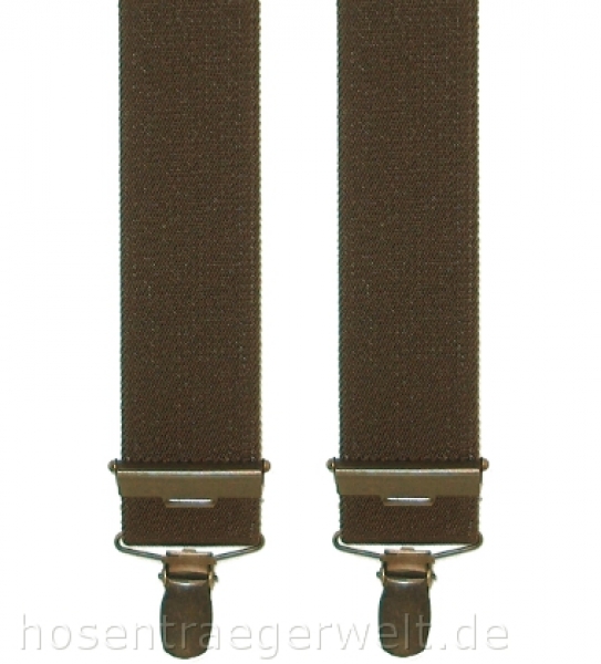 H-Form-Hosenträger 2981 in dunkelbraun