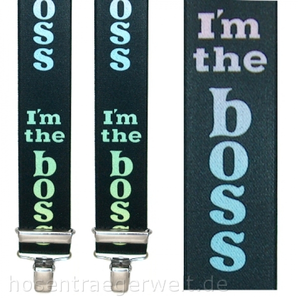 H-Form Hosenträger 2998 "I'm the Boss"