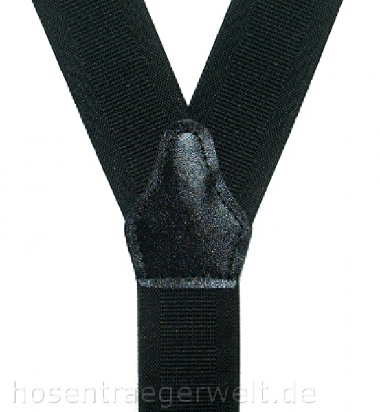 schwarzer Hosenträger 3156 mit Webstreifen