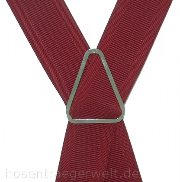 weinroter Hosenträger 3180 mit Webstreifen