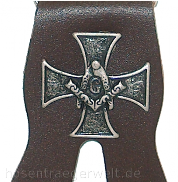 Hosenträger 3208 mit großer Zierniete "Freimaurer"