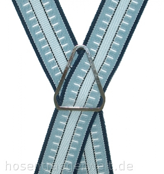 Hosenträger 3310 in fester Qualität mit 4 Clips in X-Form