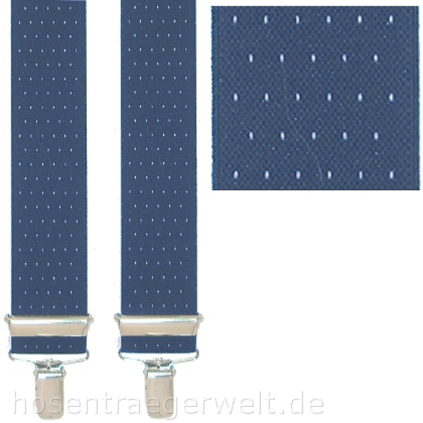 blauer Hosenträger 4041 mit kleinen Punkten
