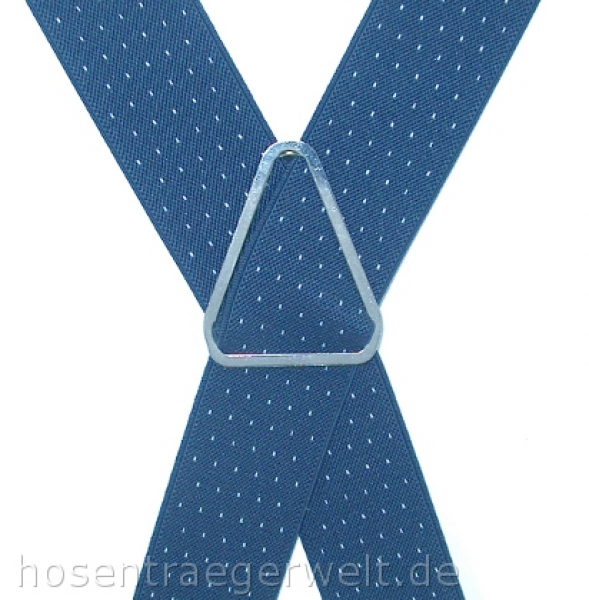 blauer Hosenträger 4041 mit kleinen Punkten