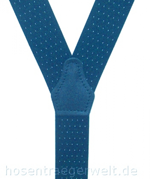blauer Hosenträger 4072 mit kleinen Punkten