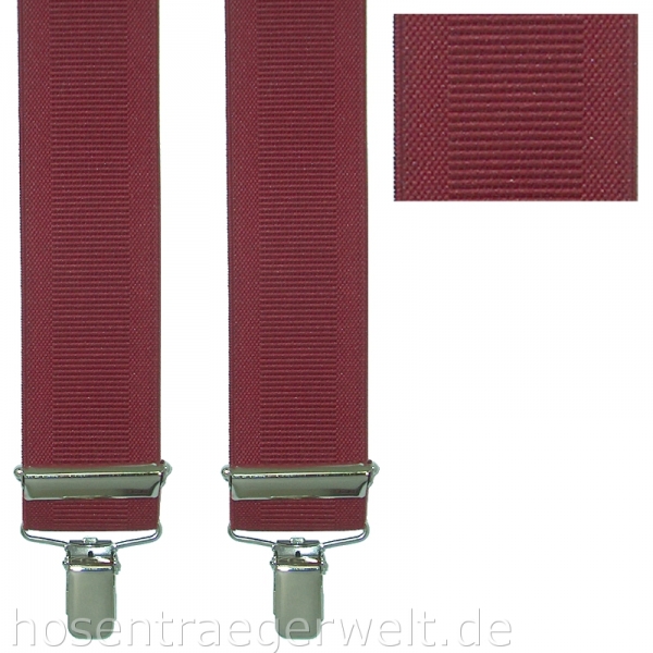 weinroter Hosenträger 4121 mit Webstreifen