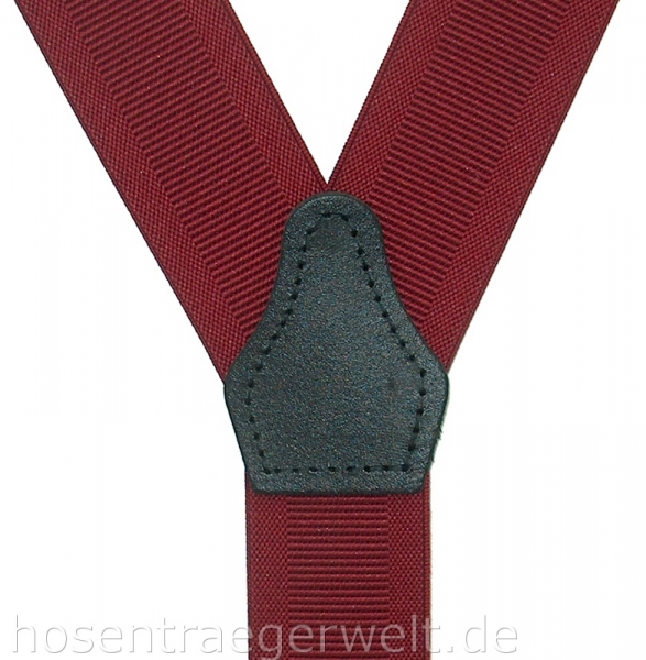 weinroter Hosenträger 4121 mit Webstreifen
