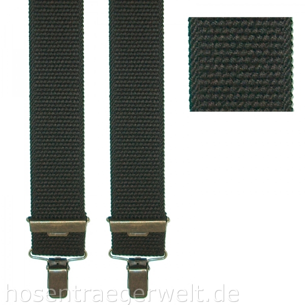 dunkelbrauner Hosenträger 4134 in fester Qualität