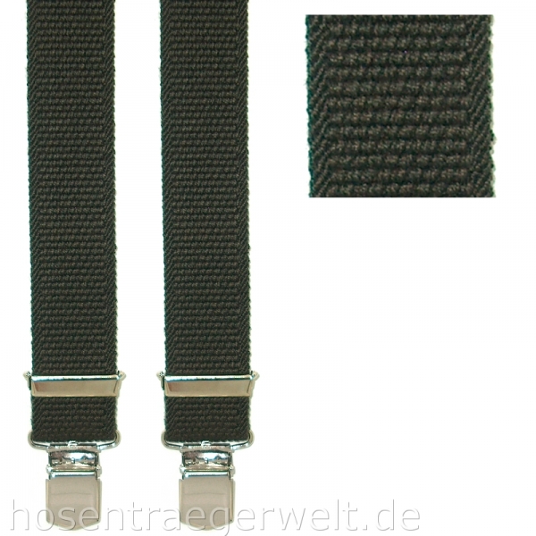 dunkelbrauner Hosenträger 4177   in fester Qualität