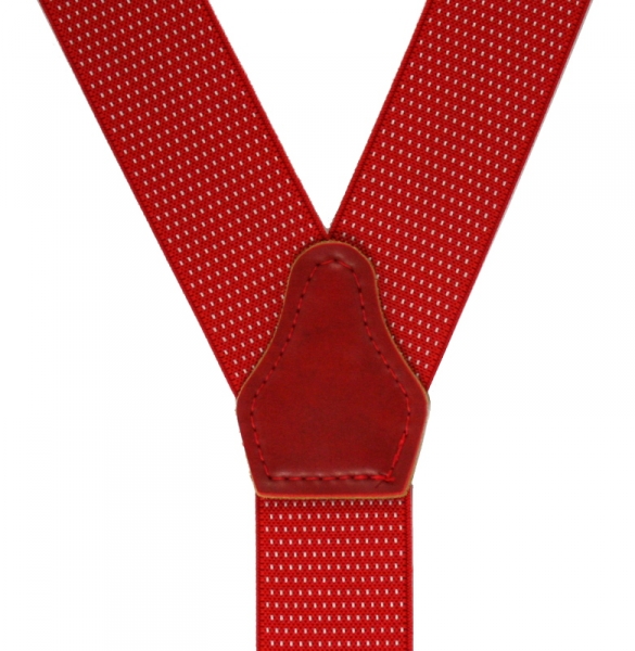 roter Hosenträger 4688 mit kleinen Punkten