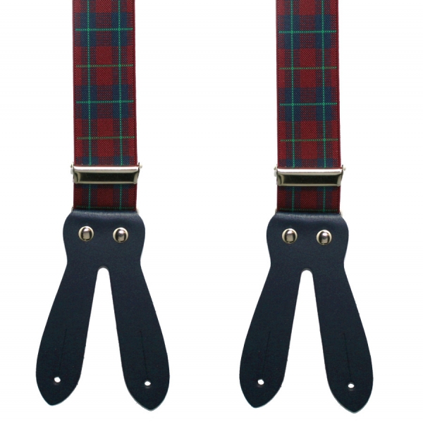 Hosenträger 4710 zum Knöpfen mit Schottenkaro