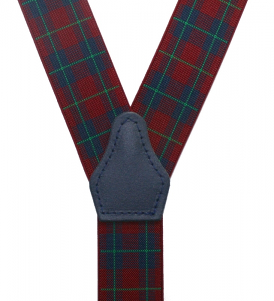 Hosenträger 4710 zum Knöpfen mit Schottenkaro