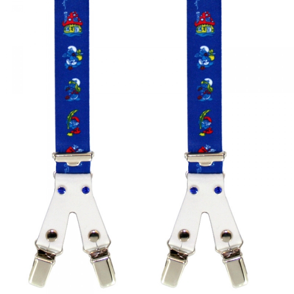 blauer Kinderhosenträger 4554 mit Clip-Patten