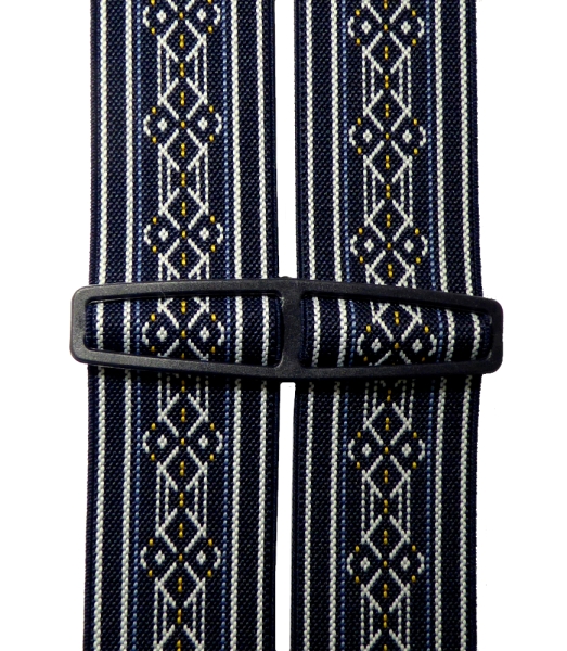 Hosenträger 5086 dunkelblau mit klassischem Muster