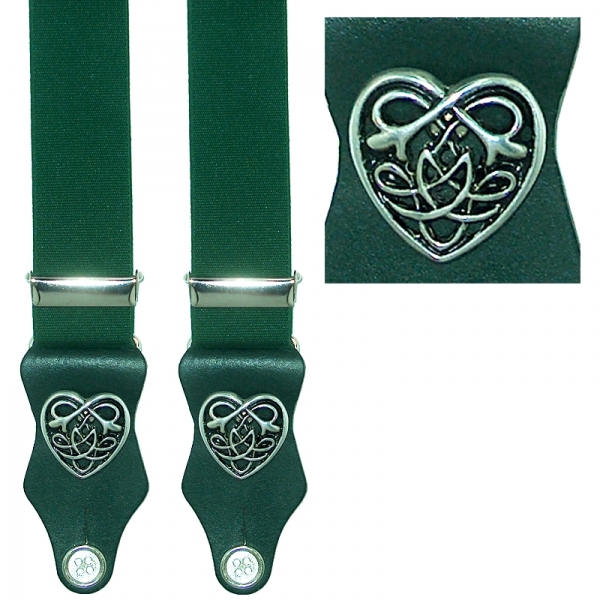 Hosenträger 4109 mit Zierniete "Keltisches Herz"