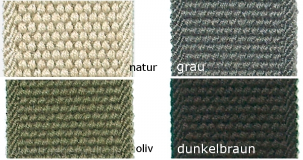 Hosenträger 4067 in fester Qualität mit Lederendstück