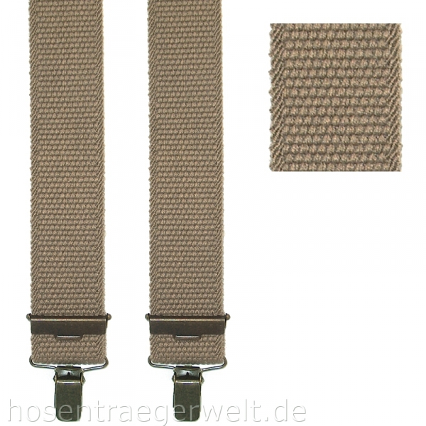 hellbrauner Hosenträger 4454 in fester Qualität