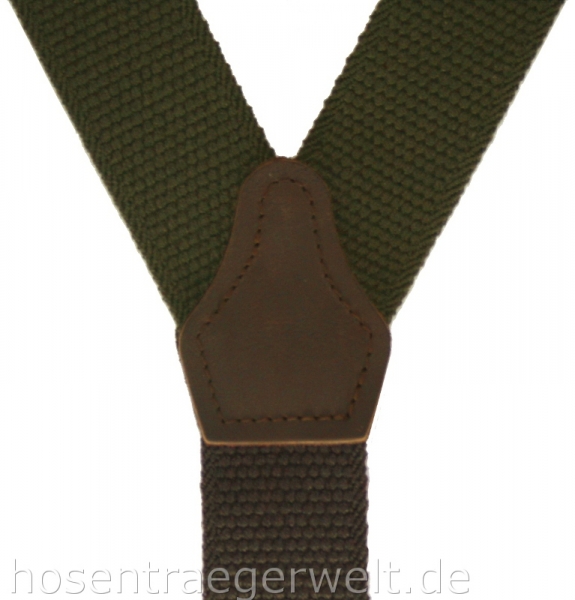 dunkelbrauner Hosenträger 4543 aus festem Band