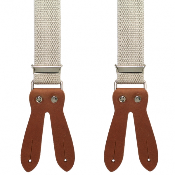 besonders robuster Hosenträger 4654 mit hochwertigem Leder