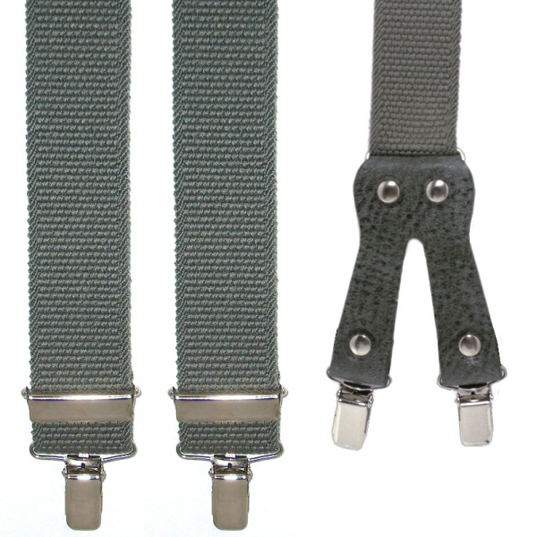 grauer Hosenträger 4755 hinten mit Clippatte